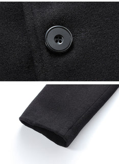 WinterCore – Men’s Single-Breasted Solid Color Jacket