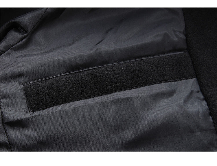 WinterCore – Men’s Single-Breasted Solid Color Jacket