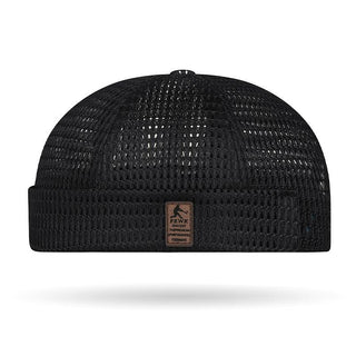 Men’s Breathable Brimless Docker Hat – Lightweight Mesh Skull Cap for Summer Outdoor Wear