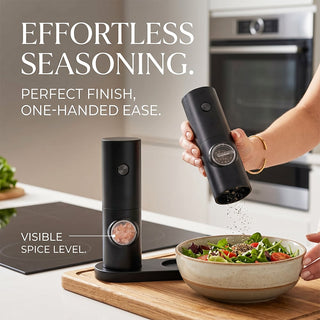 🧂⚡Electric Salt & Pepper Grinder Set – 2 Pack Automatic Spice Mills
