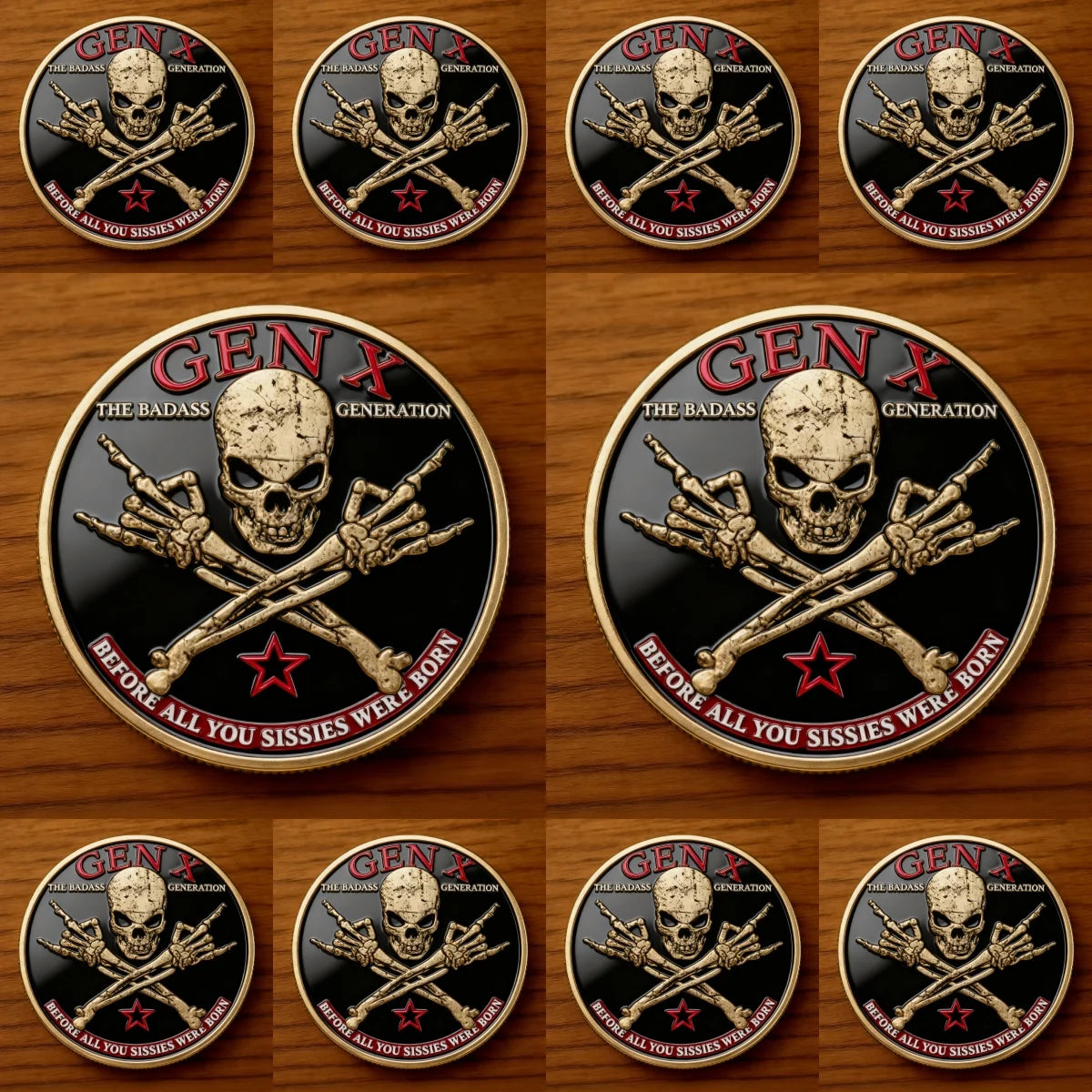 🪙GEN X Coin – The Ultimate Tribute to the Badass Generation 💀🔥