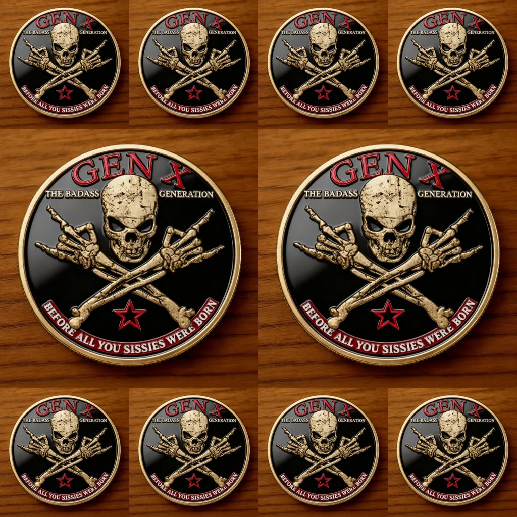 🪙GEN X Coin – The Ultimate Tribute to the Badass Generation 💀🔥