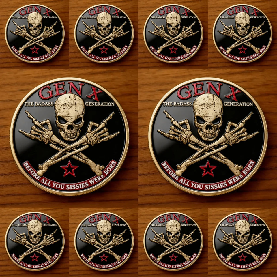 🪙GEN X Coin – The Ultimate Tribute to the Badass Generation 💀🔥