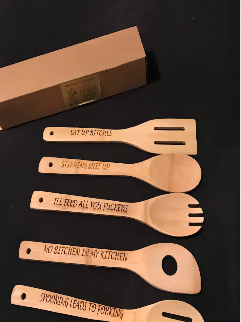 SpoonFun - Ultimate Funny Wooden Spoon Set