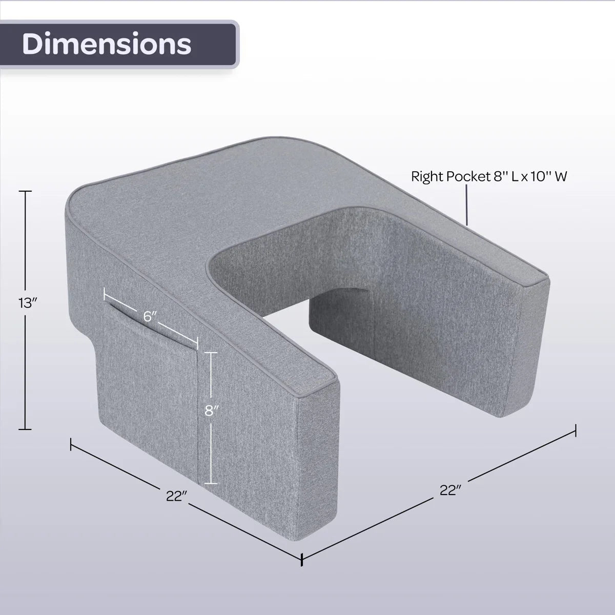 ComfortNest – Ergonomic Memory Foam Lap Desk