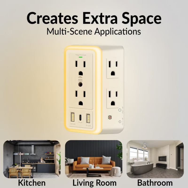 PowerHub |  9-IN-1 Multi Plug Surge Protector Outlet