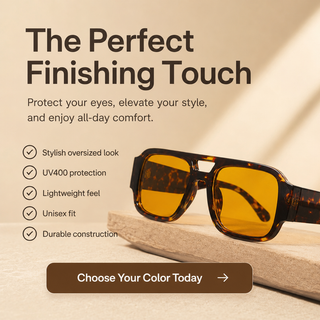 AeroLux – Oversized Aviator Sunglasses