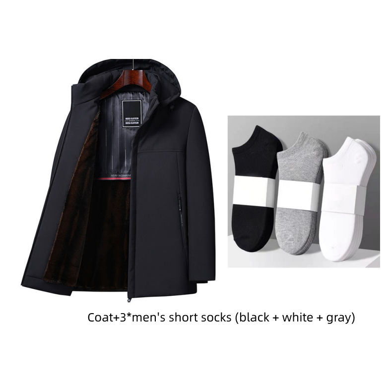 ArcticShield – Men’s Thermal Hooded Parka Coat