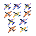 10 Aircrafts + Spare Parts