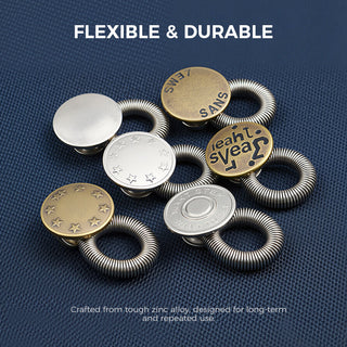WaistPro – Metal Adjustable Button for Jeans