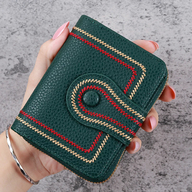 ThreadBloom – Embroidered Coin Purse