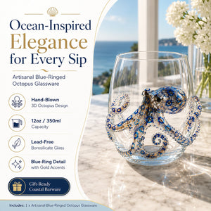 OceanGlow – Blue Ringed Octopus Artisan Glass