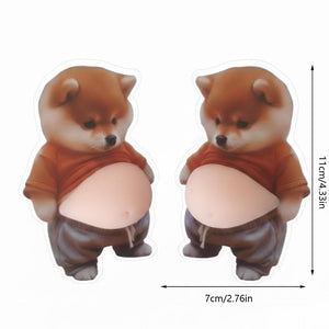 PawShield – Chubby Shiba Anti-Collision Protection Sticker