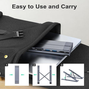 FlexPort – Foldable 8-in-1  USB-C Laptop Stand