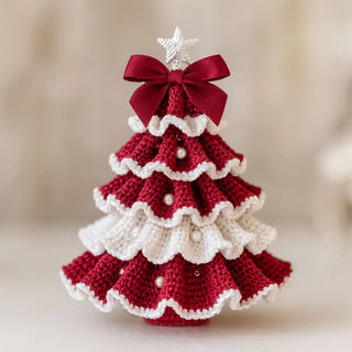 🎄 DIY Häkel-Weihnachtsbaum-Set – ✨ Handgemachtes Weihnachtsdekorations-Set