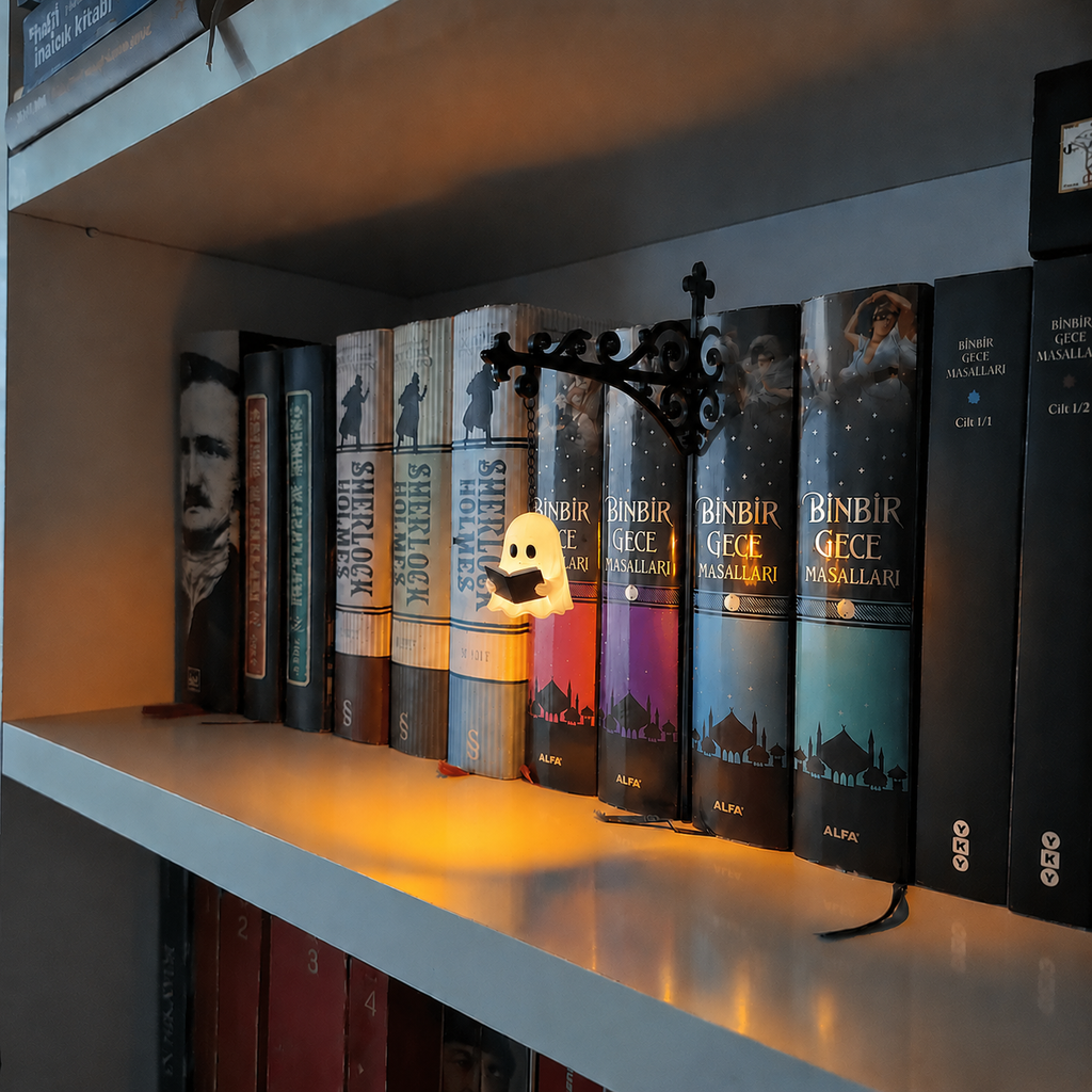 Ghost Bookshelf Lantern