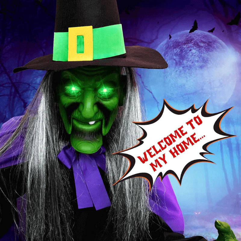 WitchWhirl – Flying Broom Halloween Decor