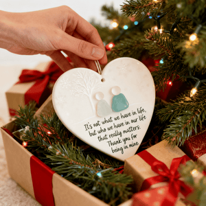 AquaHeart – Handcrafted Sea Glass Friendship Decor