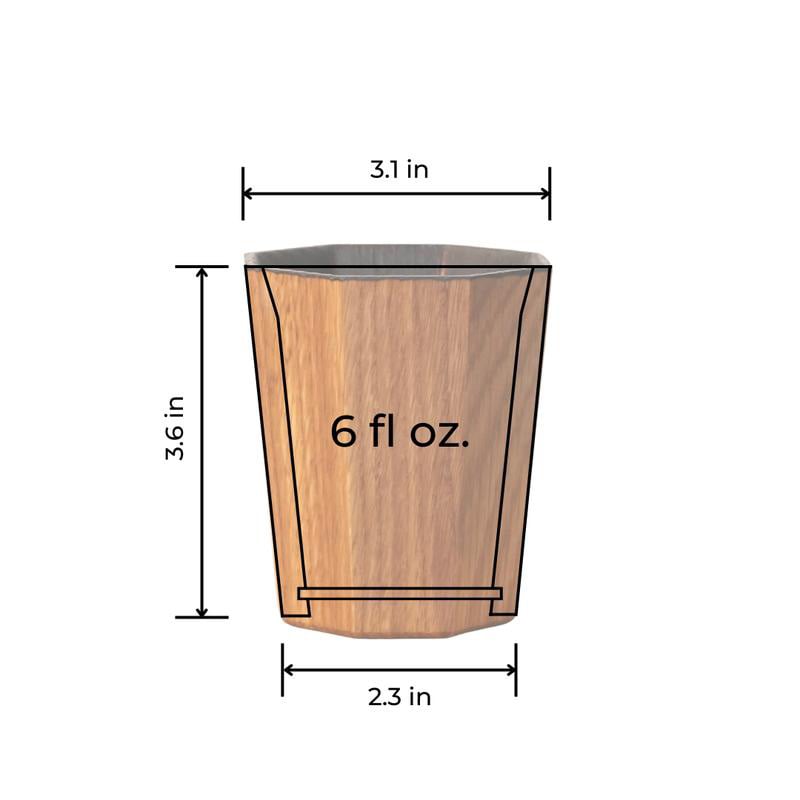 OakEssence - Handcrafted Charred Whiskey Cup