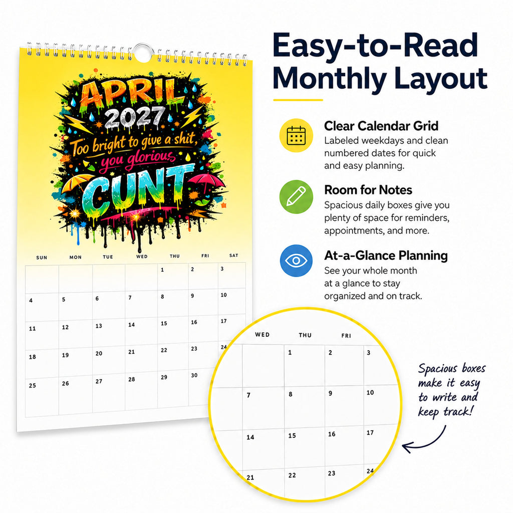 RogueWall – 2027 Bold Graffiti Humor Calendar