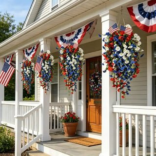 LibertyBloom – Patriotic Hanging Flower Baskets