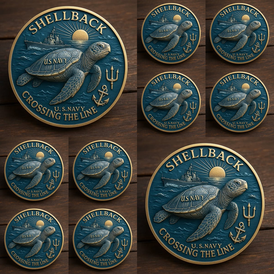 TideBorn - U.S. Navy Shellback Challenge Coin