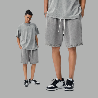 RetroFlex – Vintage Washed Athletic Sweat Shorts
