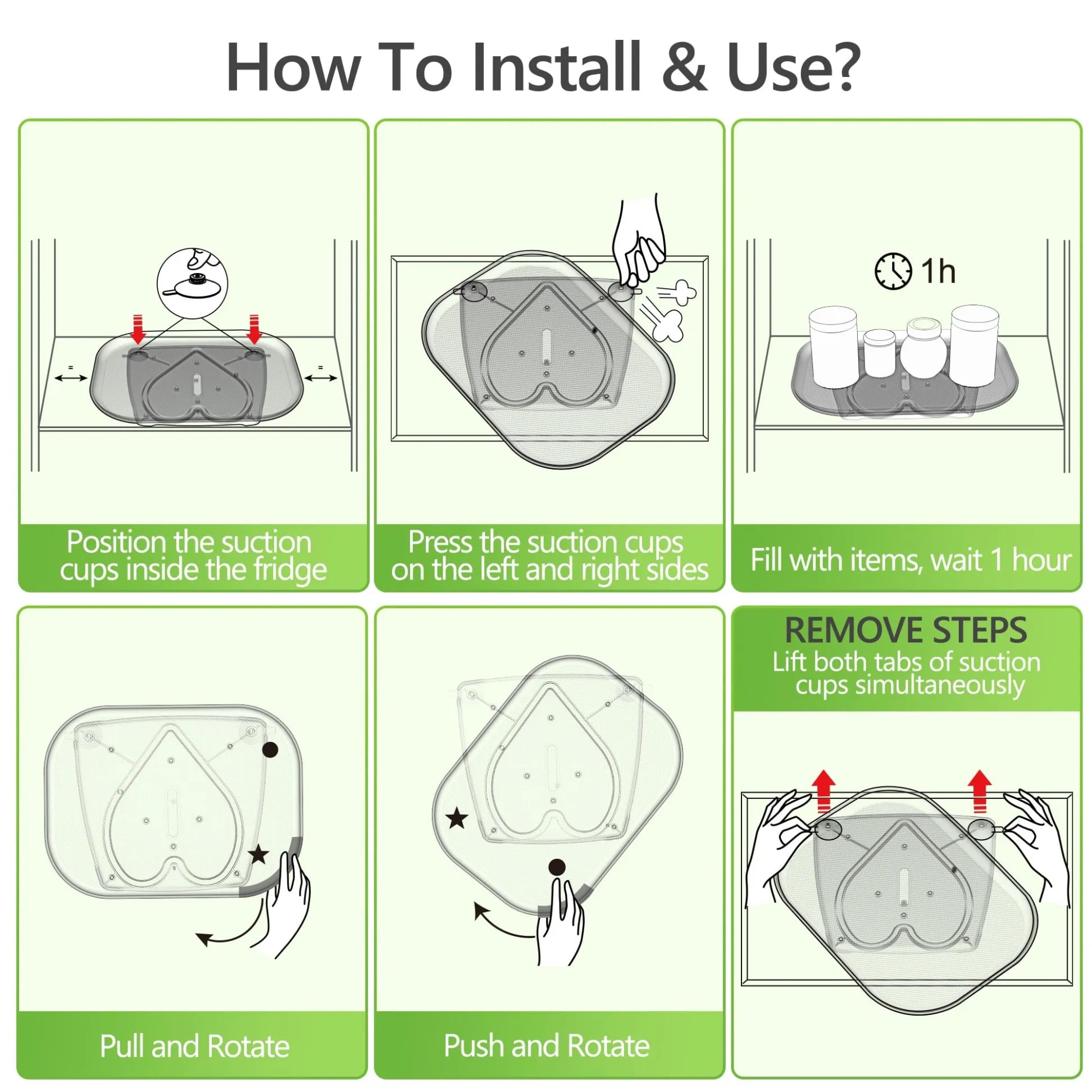 FridgeSpin - Refrigerator Turntable Organizer Solution marnetic