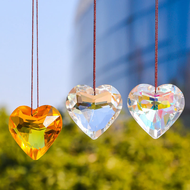 GlowHeart - Colorful Crystal Suncatcher