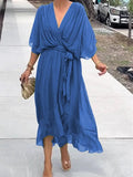 GraceVee | Timeless V-Neck Fashion Dress