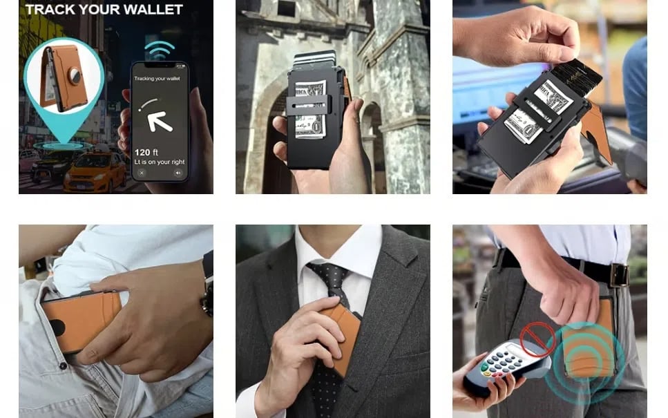 VaultOne - Premium RFID AirTag Wallet