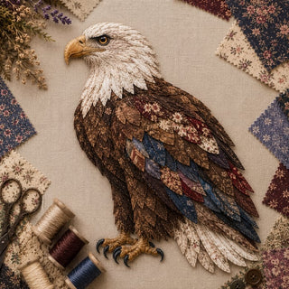 CraftNest – Handmade Patchwork Bird Hanging Kit