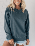 UrbanEase - Ribbed Accent Pullover