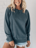 SoftHaven | Textured Rib Pullover for Everyday Comfort