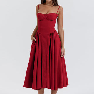 Sleeveless Corset Fit Midi Dress(BUY 2 FREE SHIPPING)