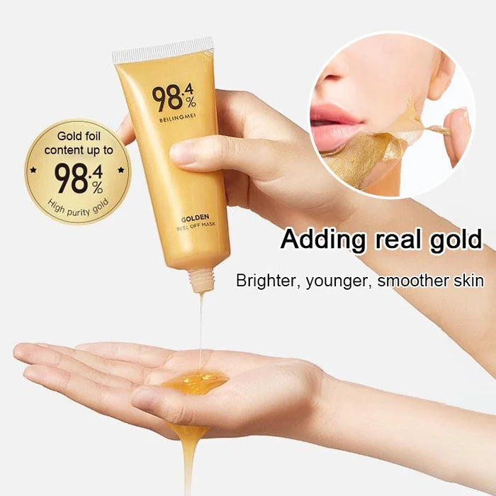 SkinGlow | Luxe Gold Foil Peel-Off Mask