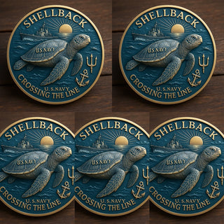 TideBorn - U.S. Navy Shellback Challenge Coin