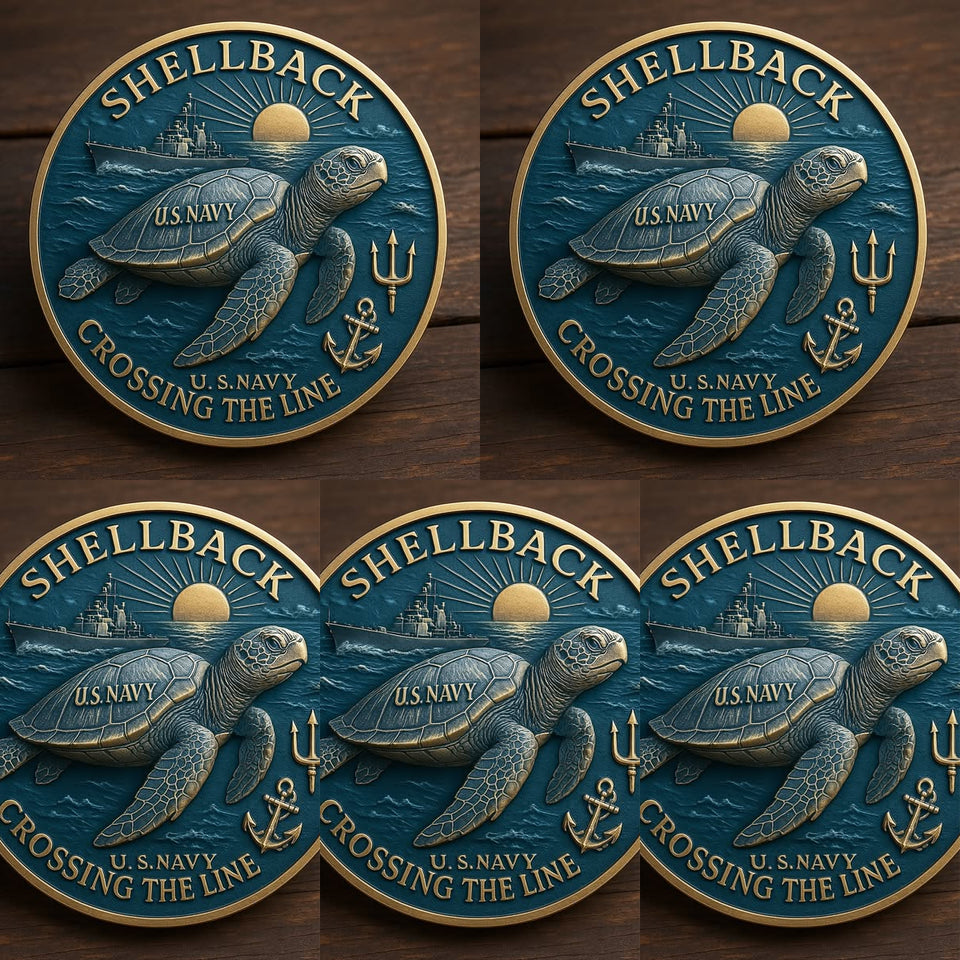TideBorn - U.S. Navy Shellback Challenge Coin