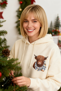 PlushPastures - Cow Print Hoodie