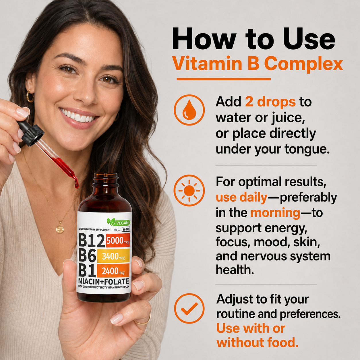 VitaCore – 5-in-1 Daily B-Complex Liquid Drops