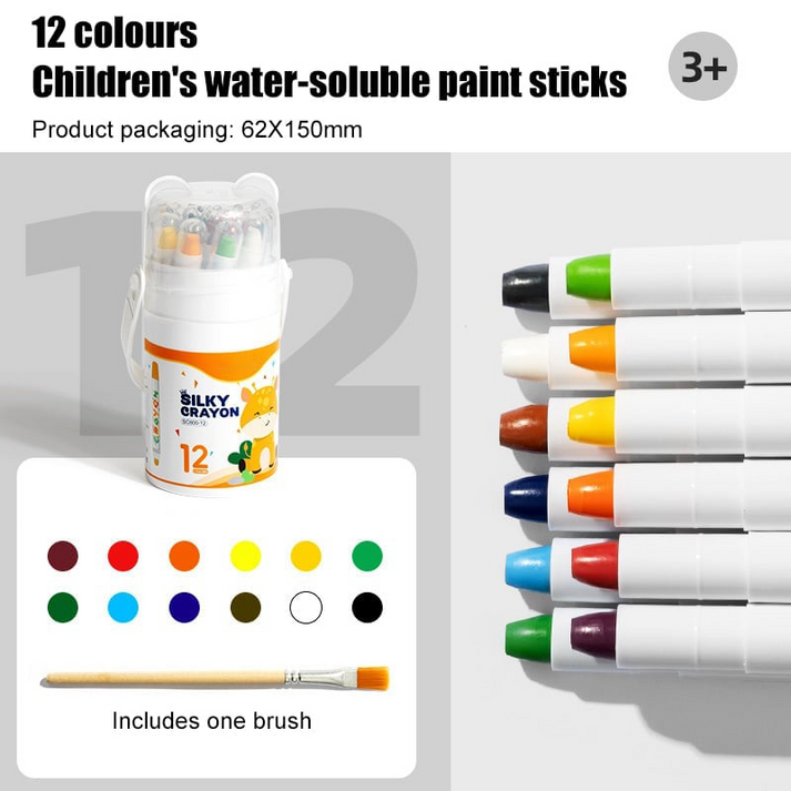 GripNColor – Easy Grip Jumbo Crayons for Little Hands