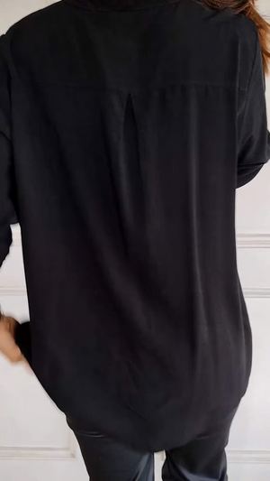 SparkleFlare | Stylish V-Neck Casual Top