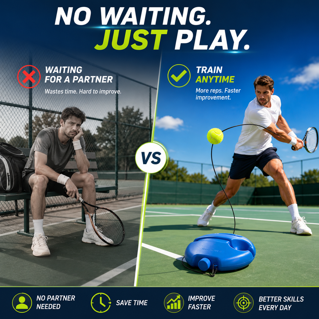 RallyCore – Solo Tennis Rebound Trainer Set
