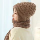 LunaWrap - Elegant Knitted Hooded Scarf