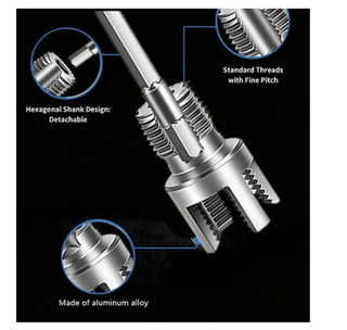 🔥Pipe Tapping and Threading Tool | Dual-Specification Compatible