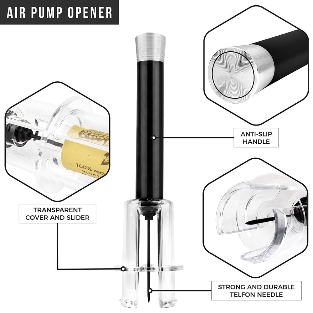 AirSpiral – Premium Air Pump Wine Bottle Set