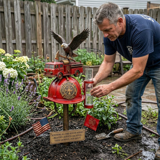 🏆Last Day Promo: 49% OFF 🎖️- Firefighter Tribute Garden Rain Gauge