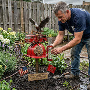 🏆Last Day Promo: 49% OFF 🎖️- Firefighter Tribute Garden Rain Gauge