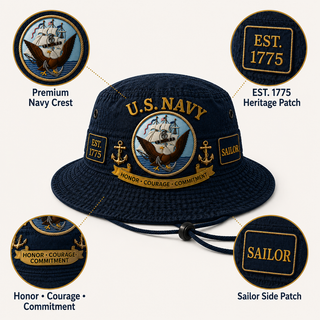 U.S. Navy Veteran Boonie Hat — A Sailor Once, A Sailor Always