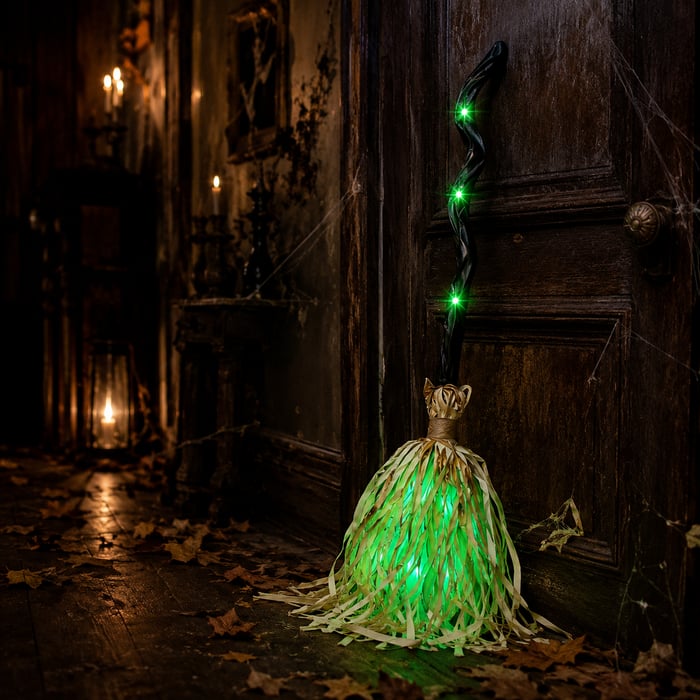 HauntedGlow – Motion Activated Halloween Broom Light